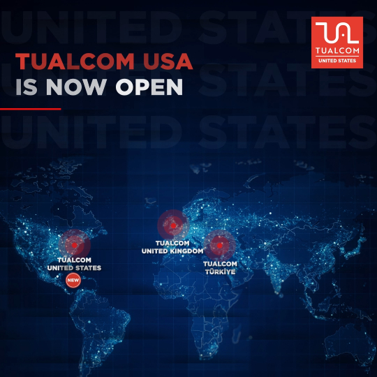 TUALCOM ABD is now open! Following our successful establishments in Ankara and the UK, TUALCOM is expanding its presence with a new office in the United States.